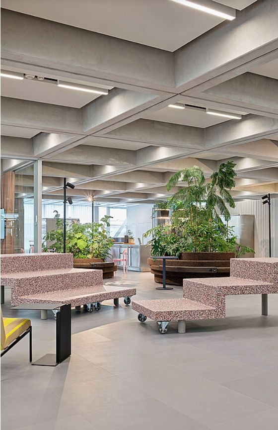 durlum raft ceilings help unite cooling, acoustics and lighting at new ...
