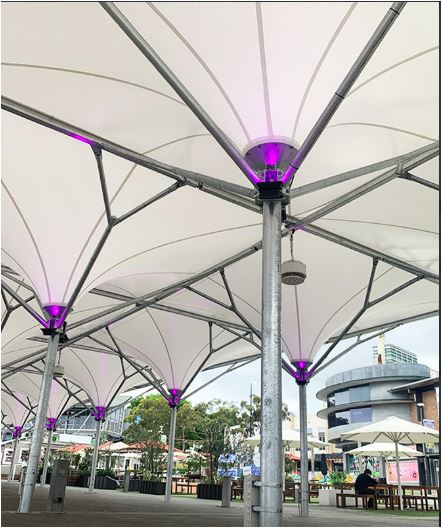 Outdoor event space at Entertainment Quarter revitalised with new shade ...
